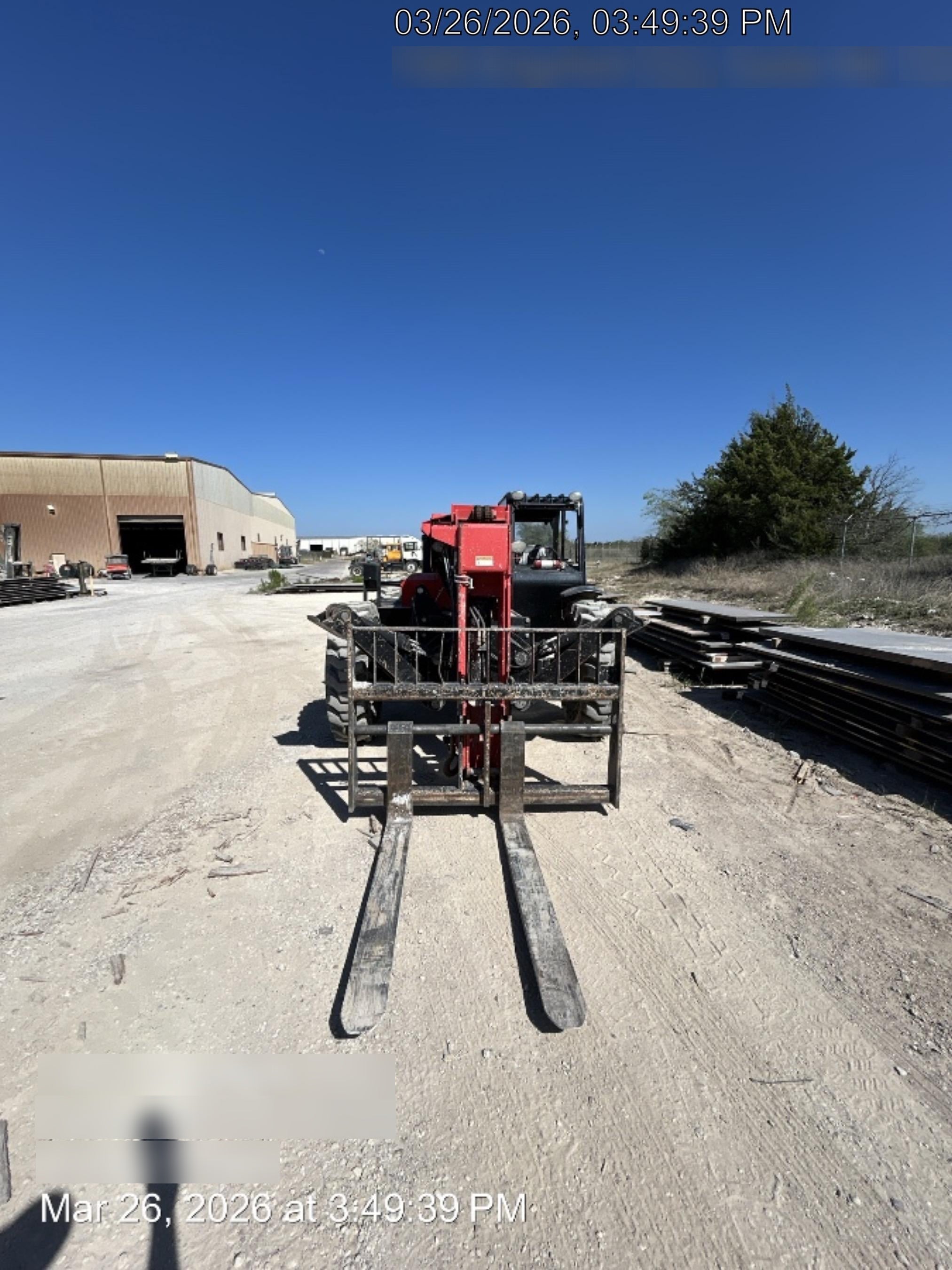 2019 Manitou 12042 Canopy, 120 HP , Solid Tires, Work Lights, Lift Hook, Auxiliary Hydraulics 66" Carriage and 60" Forks