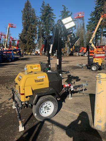 2021 Allmand NLV3GR (4) LED Light Fixture 350W, 23' Vertical Mast, 3kW Prime, Towable, Deep Sea L401, Leveling Jacks, Yanmar T4F 5.8hp