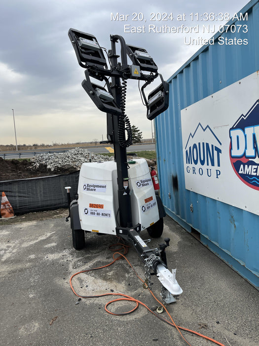 2023 Generac MLT2 Diesel, Flex Switch 120V Input, Powerzone Controller, 
(4) 320W LED Lights, 4kW Generator, 39.9 Gal Fuel Tank, 2" Ball, T3