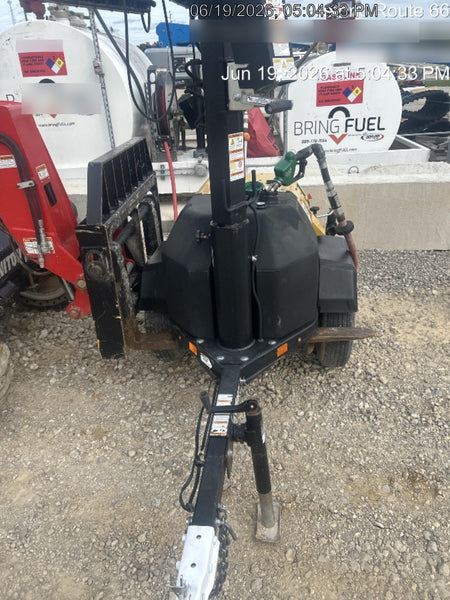 2022 Allmand NLV3GR (4) LED Light Fixture 350W, 23' Vertical Mast, 3kW Prime, Towable, Deep Sea L401, Leveling Jacks, Yanmar T4F 5.8hp