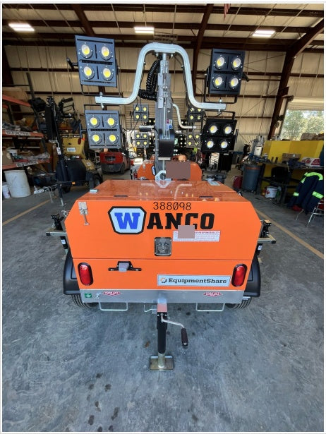 2024 Wanco WLTT-4MM4K Diesel, Deep Sea Controller, Shore Power Plug, Auto Start, (4) 350W LED Floodlights, 4kW Generator, 60 Gal Fuel Tank, 2" Ball, T3
