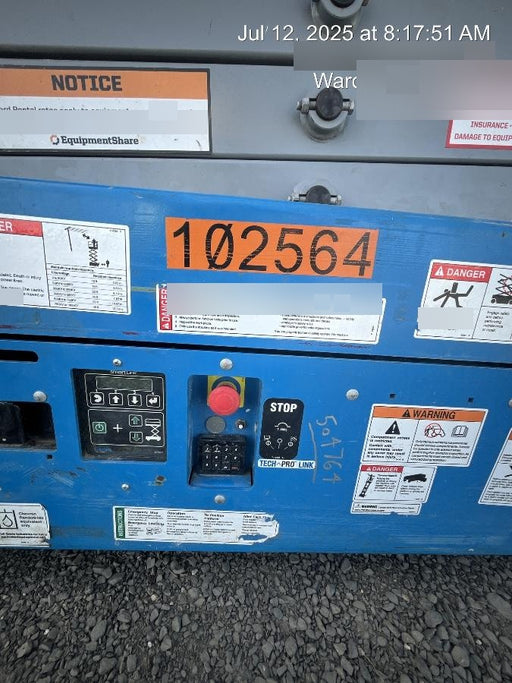 2020 Genie GS-1930 Solid Non Marking Tires, Beacon, Folding rails with half height swing gate, 800W Inverter