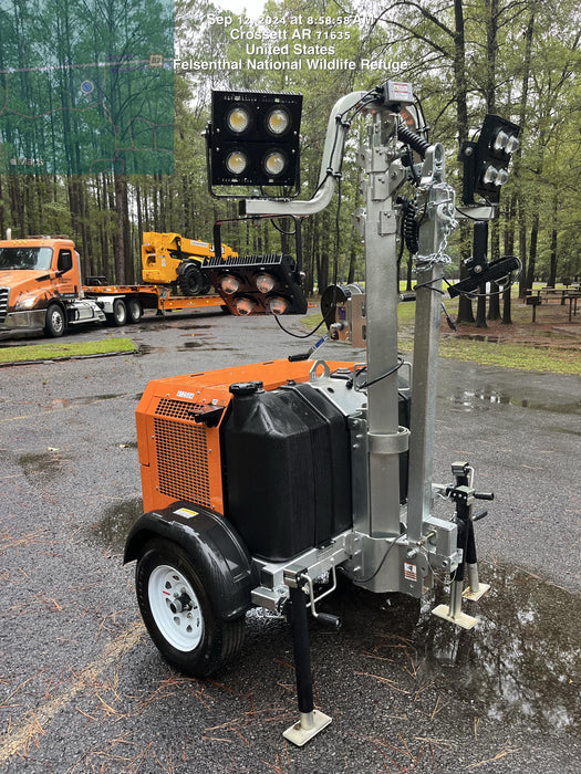 2024 Wanco WLTT-4MM4K Diesel, Deep Sea Controller, Shore Power Plug, Auto Start, (4) 350W LED Floodlights, 4kW Generator, 60 Gal Fuel Tank, 2" Ball, T3