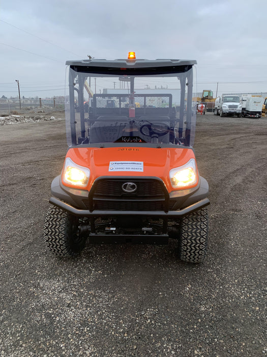 2022 Kubota RTV-X1140W-H Plastic Canopy, Windshield Acrylic Clear, LED Strobe Light, Wire Harness Kit, Back up Alarm