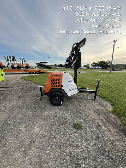 2024 Generac MLT2 Diesel, Flex Switch 120V Input, Powerzone Controller, 
(4) 320W LED Lights, 4kW Generator, 39.9 Gal Fuel Tank, 2" Ball, T3