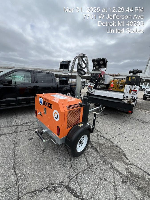 2024 Wanco WLTT-4MM4K Diesel, Deep Sea Controller, Shore Power Plug, Auto Start, (4) 350W LED Floodlights, 4kW Generator, 60 Gal Fuel Tank, 2" Ball, T3