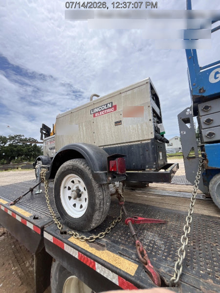 2019 Lincoln Electric Vantage 322 Ready-Pak 3, Two Wheel Trailer, Fender and Light Kit, Cable Rack