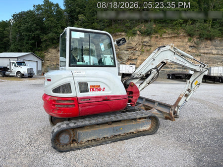 2022 Takeuchi TB250-2C Cab/Heat/Air, Rubber Tracks, Manual QC