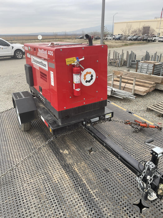 2022 Shindaiwa DGW400MDL Kubota D902 Engine, 23 HP, Dual Op Welder, Wire, Arc, Droop Stick, Tig, and CC Stick Functionality, Simulphase, 3 Phase and 1 Phase Gen Output, Single Axle NB Trlr, Slr Trckl Chrg 12V 12W, Fire Ext