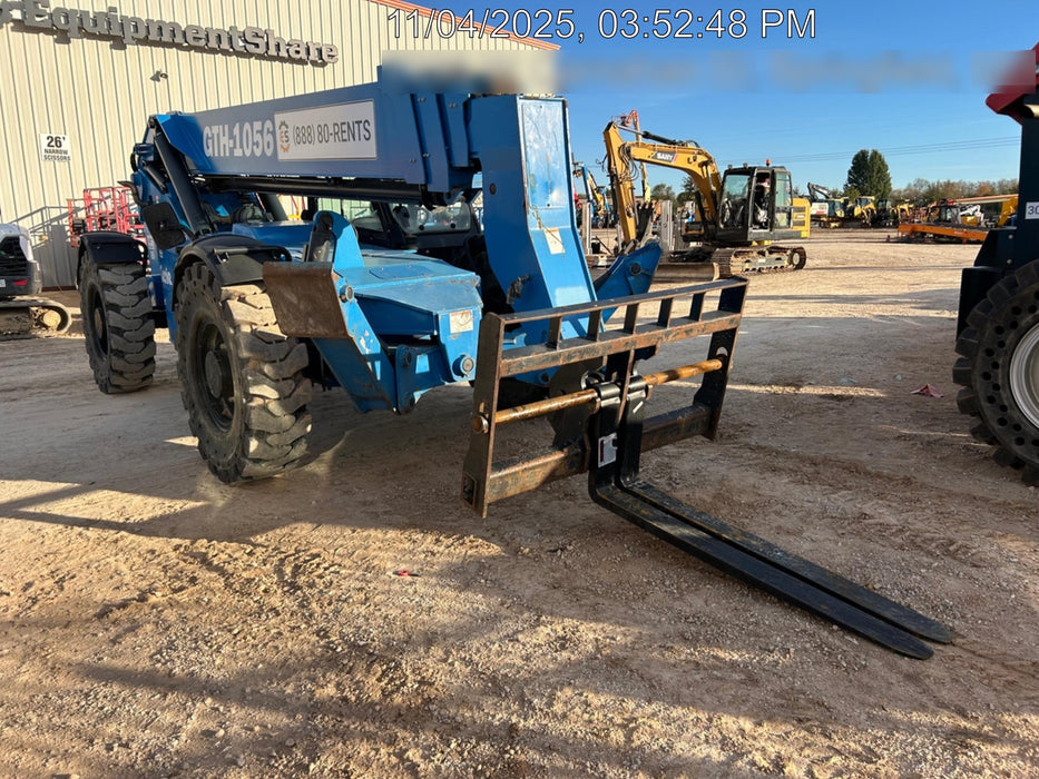 2019 Genie GTH-1056 Cab/Heat/AC, FF Tires, LED Work Lights, Beacon 60" QA Carriage, 60" Forks