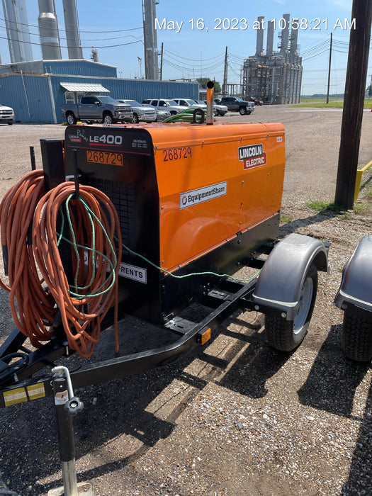 2022 Lincoln Electric LE400 Kubota V1505, Trlr, Cable Rack, Light Kit, ES Decals, T3