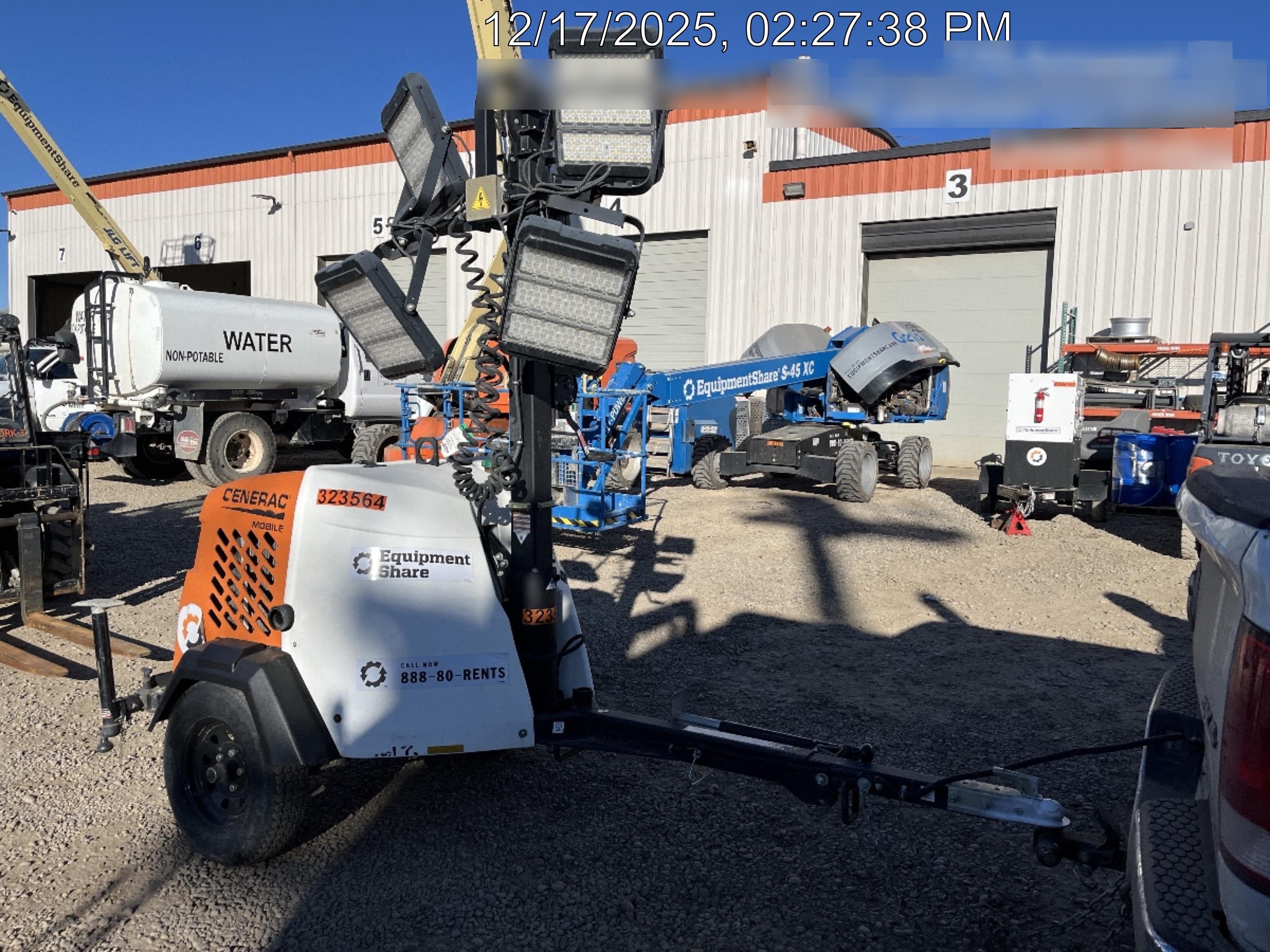 2023 Generac MLT2 Diesel, Flex Switch 120V Input, Powerzone Controller, (4) 320W LED Lights, 4kW Generator, 39.9 Gal Fuel Tank, 2" Ball, T3