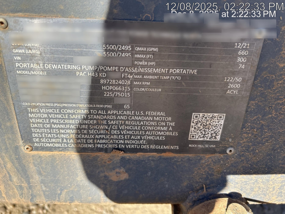 2022 ATLAS COPCO PAC H43 KD