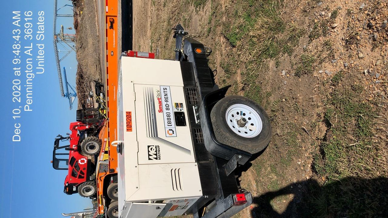 2020 Multiquip DLW400ESA4 400 amp Welder, 14kW, 120/240V, T4F Kubota, Trailer