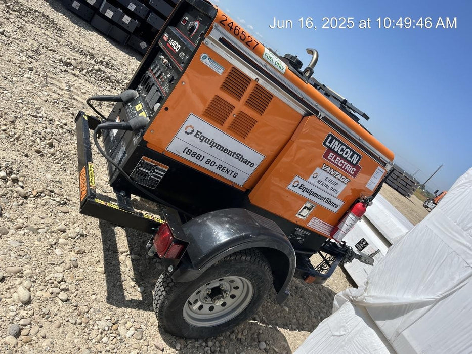 2022 Lincoln Electric LE400 Kubota V1505, Trlr, Cable Rack, Light Kit, ES Decals, T3