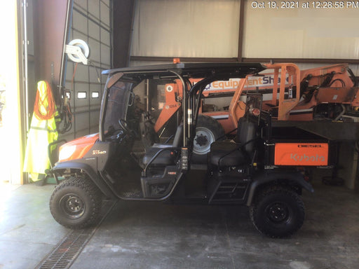 2022 Kubota RTV-X1140W-H Plastic Canopy, Windshield Acrylic Clear, LED Strobe Light, Wire Harness Kit, Back up Alarm
