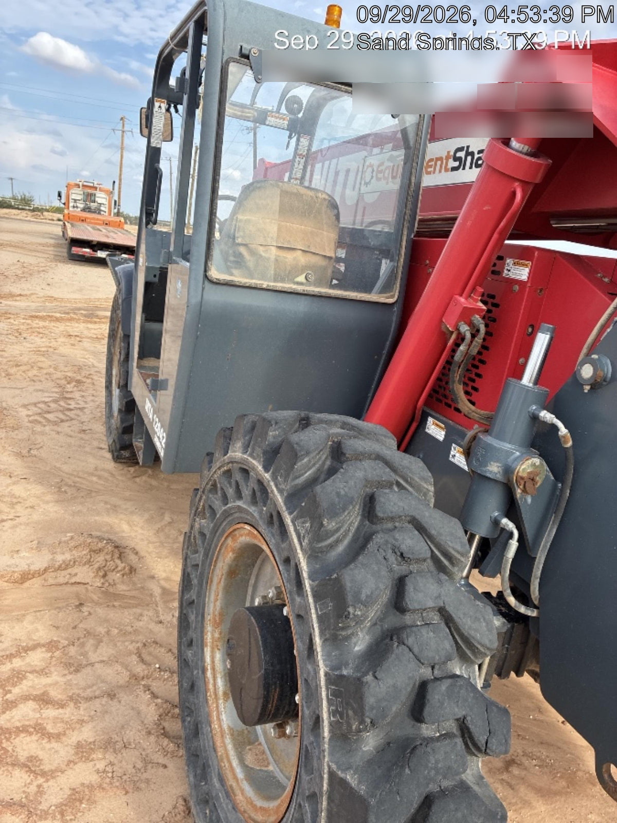 2018 Manitou 12042 Manitou MTA 12042 w/Open ROPS, Work Lights/Strobe, Aux Hyd, Solid Tires, Lift Hook, 66" Carriage, 72" Forks, Outriggers
