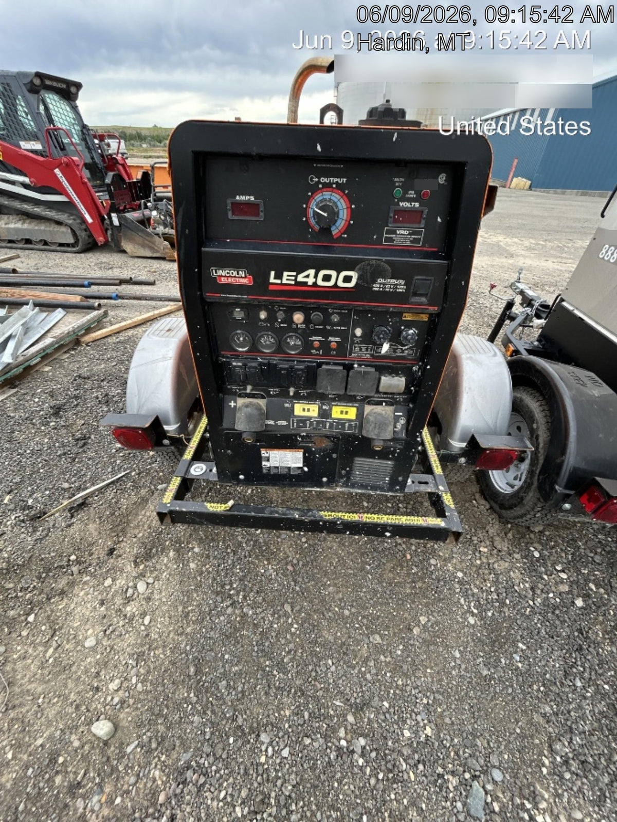 2022 Lincoln Electric LE400 Kubota V1505, Trlr, Cable Rack, Light Kit, ES Decals, T3
