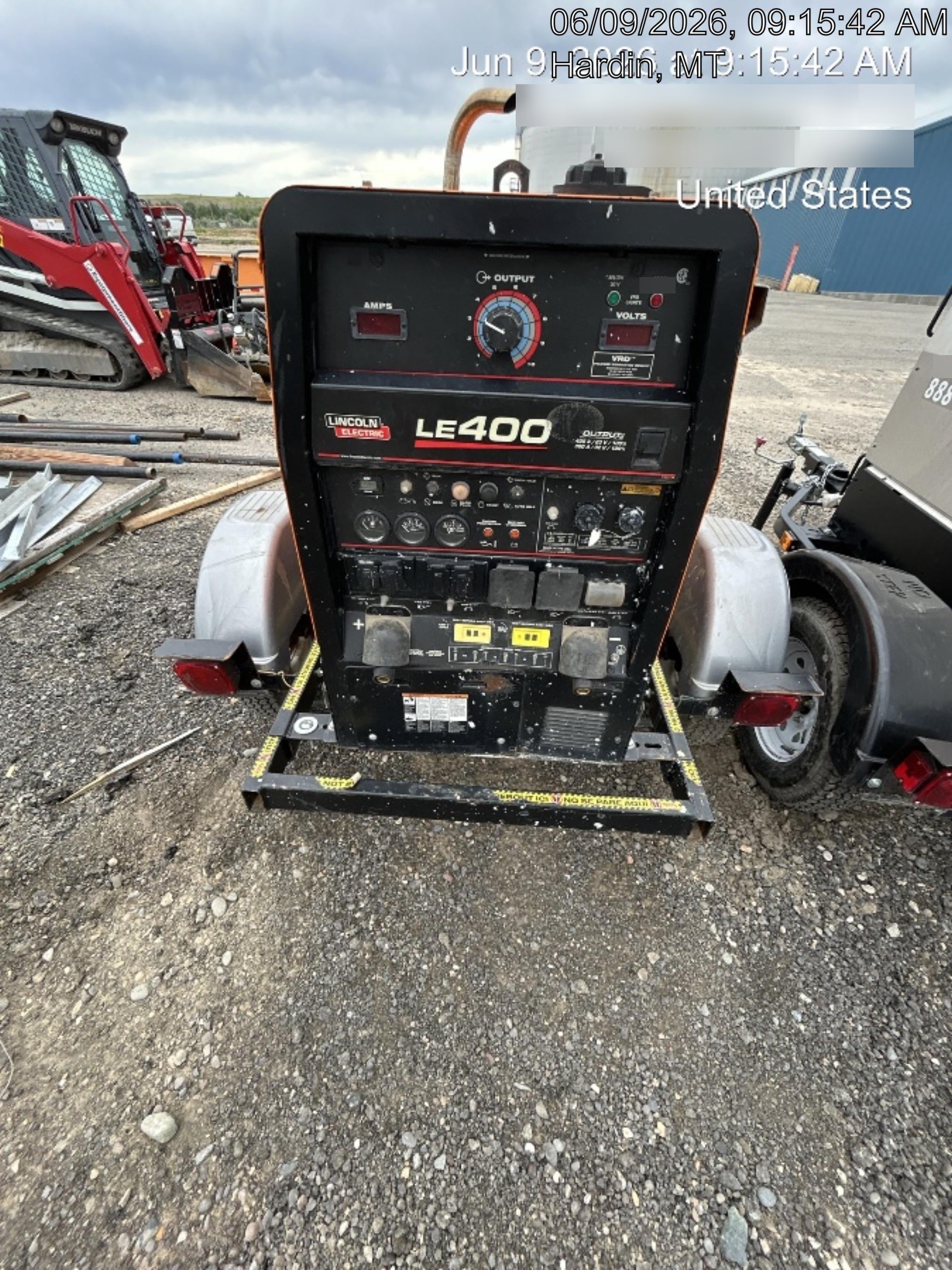 2022 Lincoln Electric LE400 Kubota V1505, Trlr, Cable Rack, Light Kit, ES Decals, T3