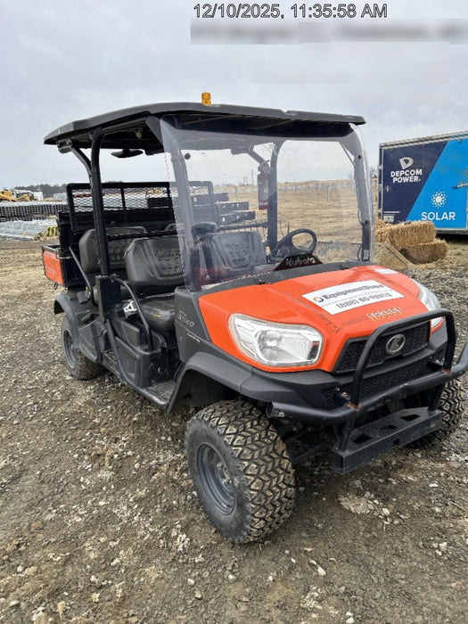 2021 Kubota RTV-X1140W-H Plastic Canopy, Windshield Acrylic Clear, LED Strobe Light, Wire Harness Kit, Back up Alarm