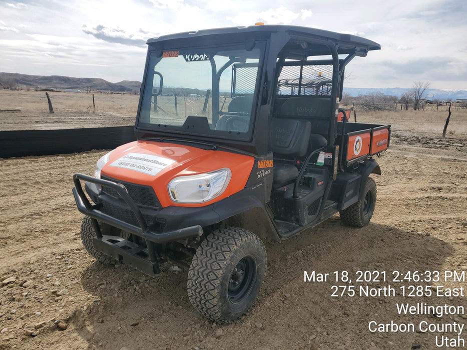 2020 Kubota RTV-X1140W-H 4WD, LED Strobe, Windshield Tempered Glass, Plastic Canopy, Wire Harness Kit, Backup Alarm