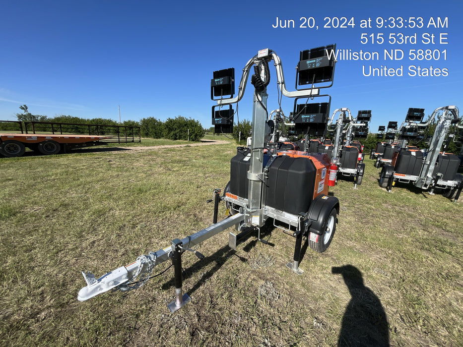 2024 Wanco WLTT-4MM4K Diesel, Deep Sea Controller, Shore Power Plug, Auto Start, (4) 350W LED Floodlights, 4kW Generator, 60 Gal Fuel Tank, 2" Ball, T3