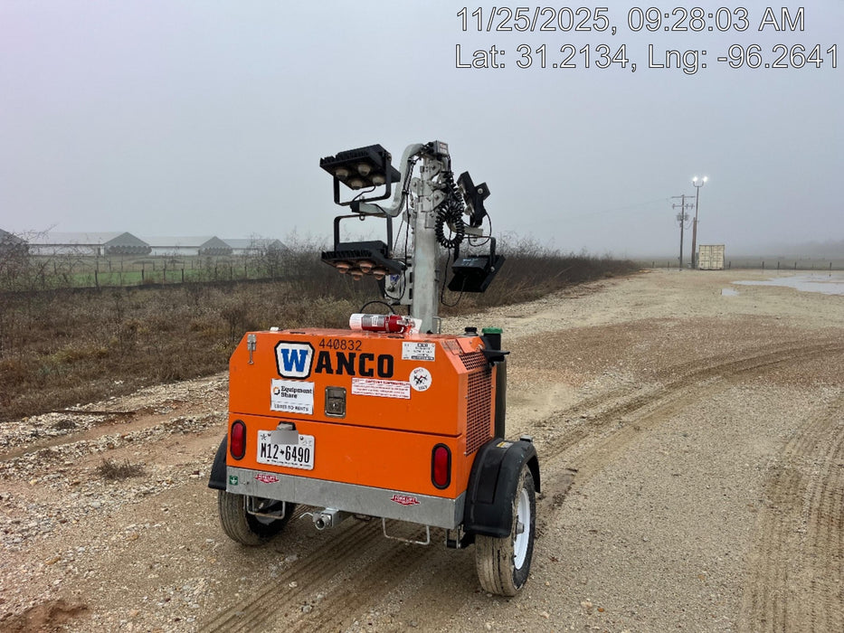 2024 Wanco WLTT-4MM4K Diesel, Deep Sea Controller, Shore Power Plug, Auto Start, (4) 350W LED Floodlights, 4kW Generator, 60 Gal Fuel Tank, 2" Ball, T3