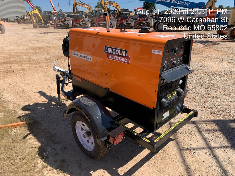 2023 Lincoln Electric LE400 Kubota V1505, Trlr, Cable Rack, Light Kit, ES Decals, T3