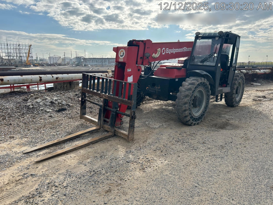 2019 Manitou MTA8044 74hp T4F, Cab/Heat/Air, Cab and Boom LED work lights, Auxiliary Hydraulics, Solid Tires, Amber strobe, Lift Hook 66" Carriage, 60" Forks