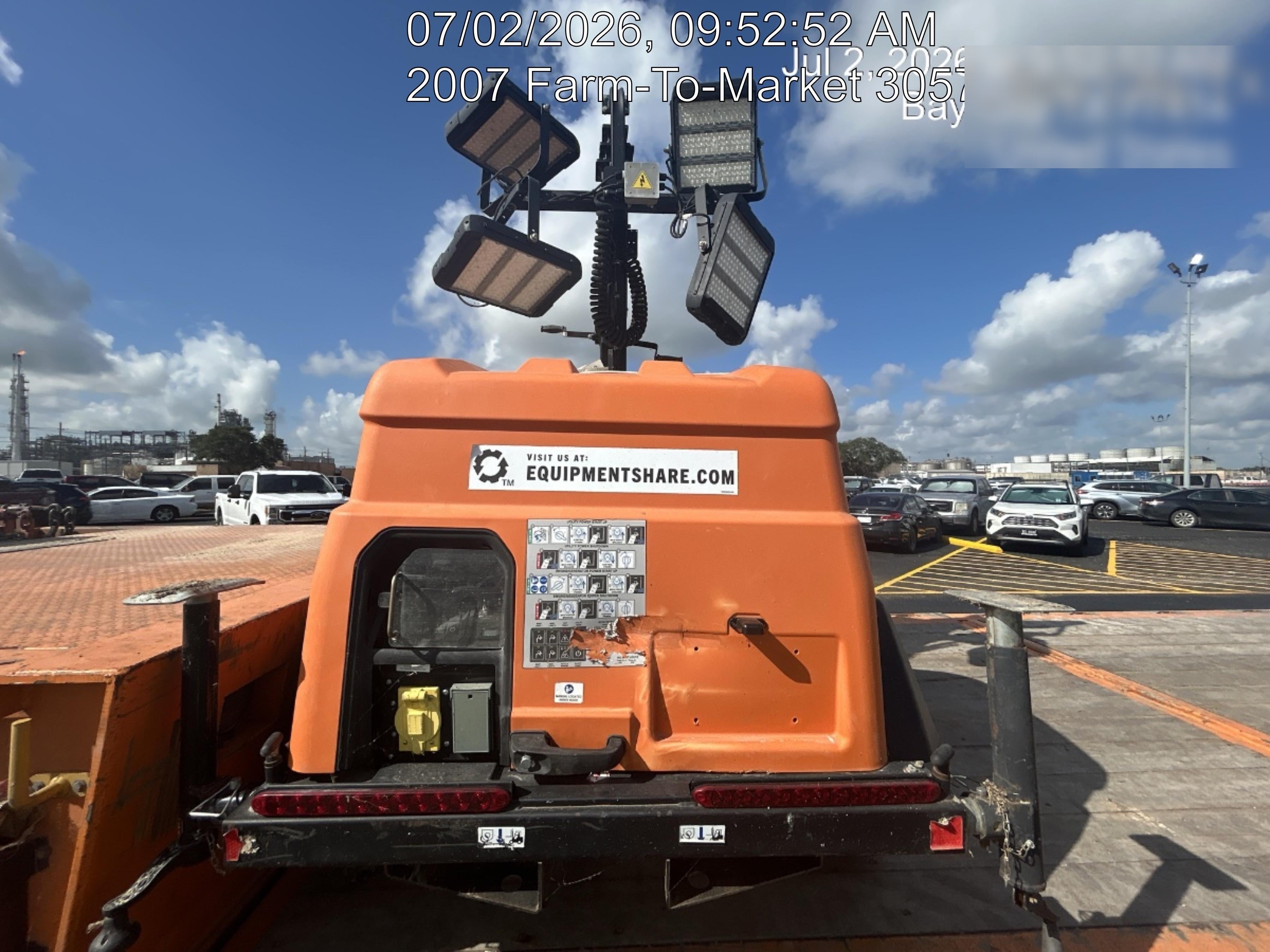 2023 Generac MLT2 Diesel, Flex Switch 120V Input, Powerzone Controller, 
(4) 320W LED Lights, 4kW Generator, 39.9 Gal Fuel Tank, 2" Ball, T3