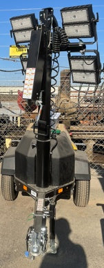 2022 Allmand NLV3GR (4) LED Light Fixture 350W, 23' Vertical Mast, 3kW Prime, Towable, ES Decals, T3