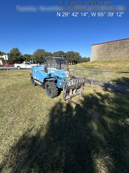 2019 Genie GTH-5519 Cab/Heat/AC, Solid RT Tires, LED Work Lights, Beacon w/48" Carriage, 48" Forks