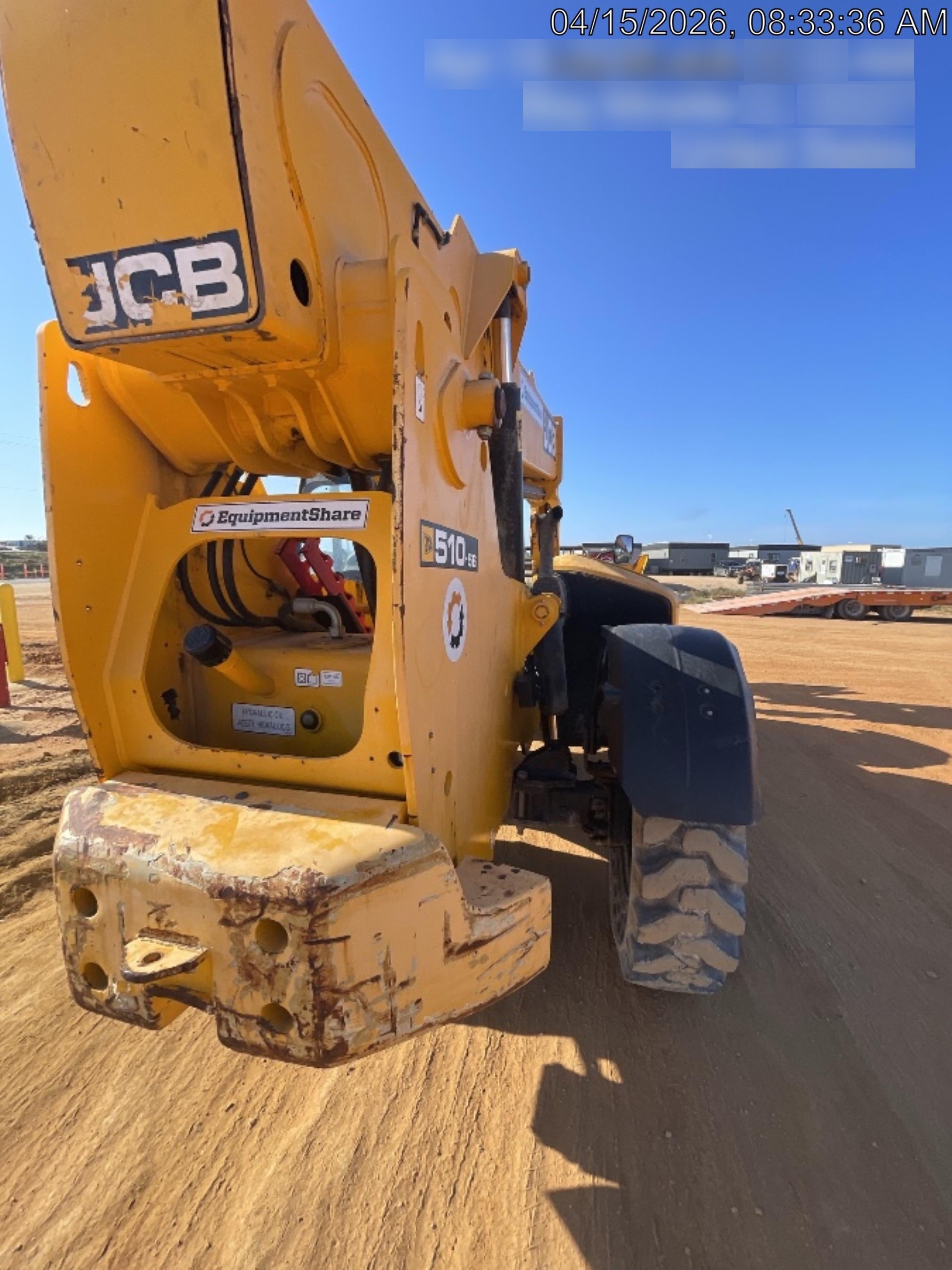 2020 JCB 510-56 Canopy, Solid Tires, Work Lights, Beacon, Aux Hydraulics, Back up Alarm, Lifting Eye, ES Decals