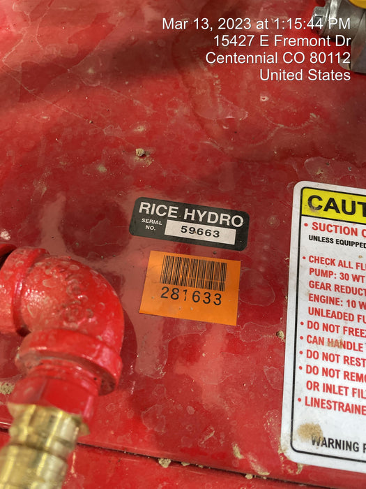 2022 RICE HYDRO DPV-3B