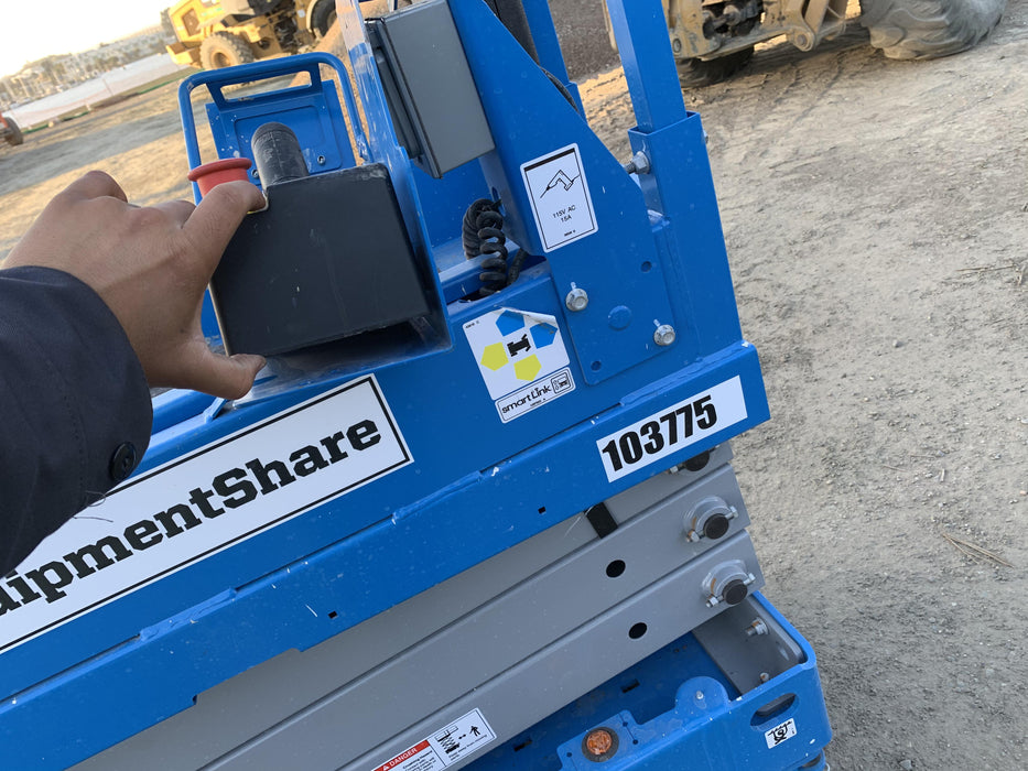 2020 Genie GS-1930 Solid Non Marking Tires, Beacon, Folding rails with half height swing gate, 800W Inverter