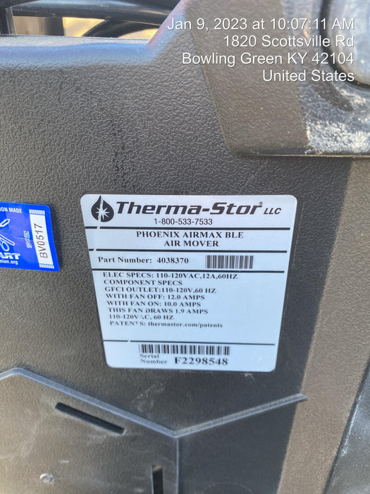 2022 PHOENIX AirMAX Radial Air Mover