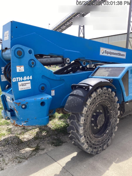 2018 Genie GTH-844 Genie GTH-844 w/ROPS, Work Lights, Solid Tires, RH Cab Mesh, Beacon, 60" Carriage and Forks