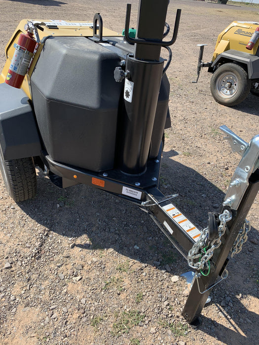 2022 Allmand NLV3GR (4) LED Light Fixture 350W, 23' Vertical Mast, 3kW Prime, Towable, ES Decals, T3