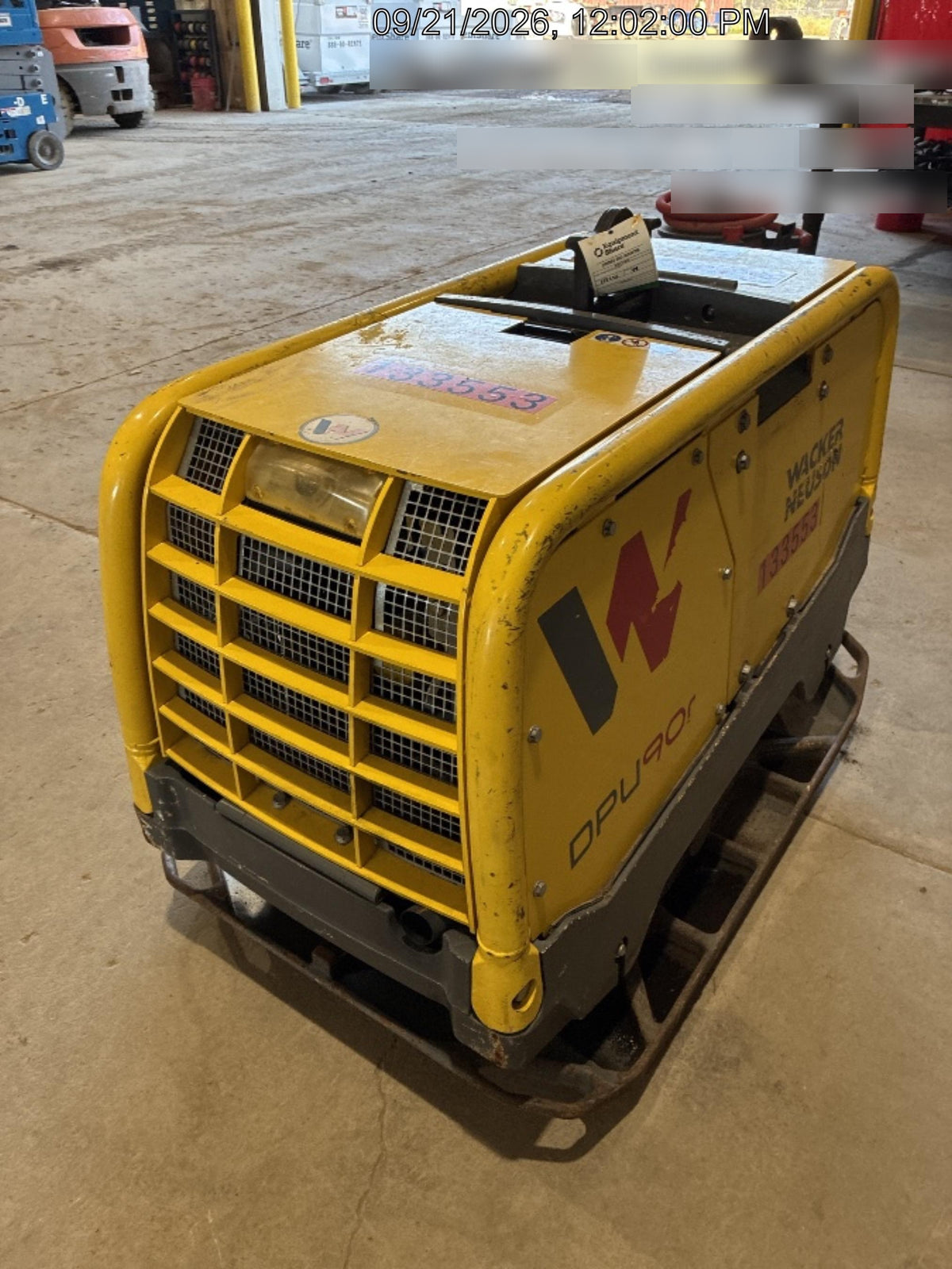 2021 Wacker Neuson DPU90r Vibration plate DPU 90rLem770