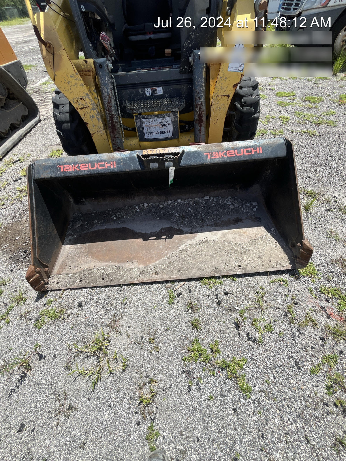 Wacker Neuson SW24 SW24 8k Wheeled Skid Loader, open ROPS, 75" Bucket LP w/ smooth bolt on edge, 72” Angle broom w/universal controller 8 pin