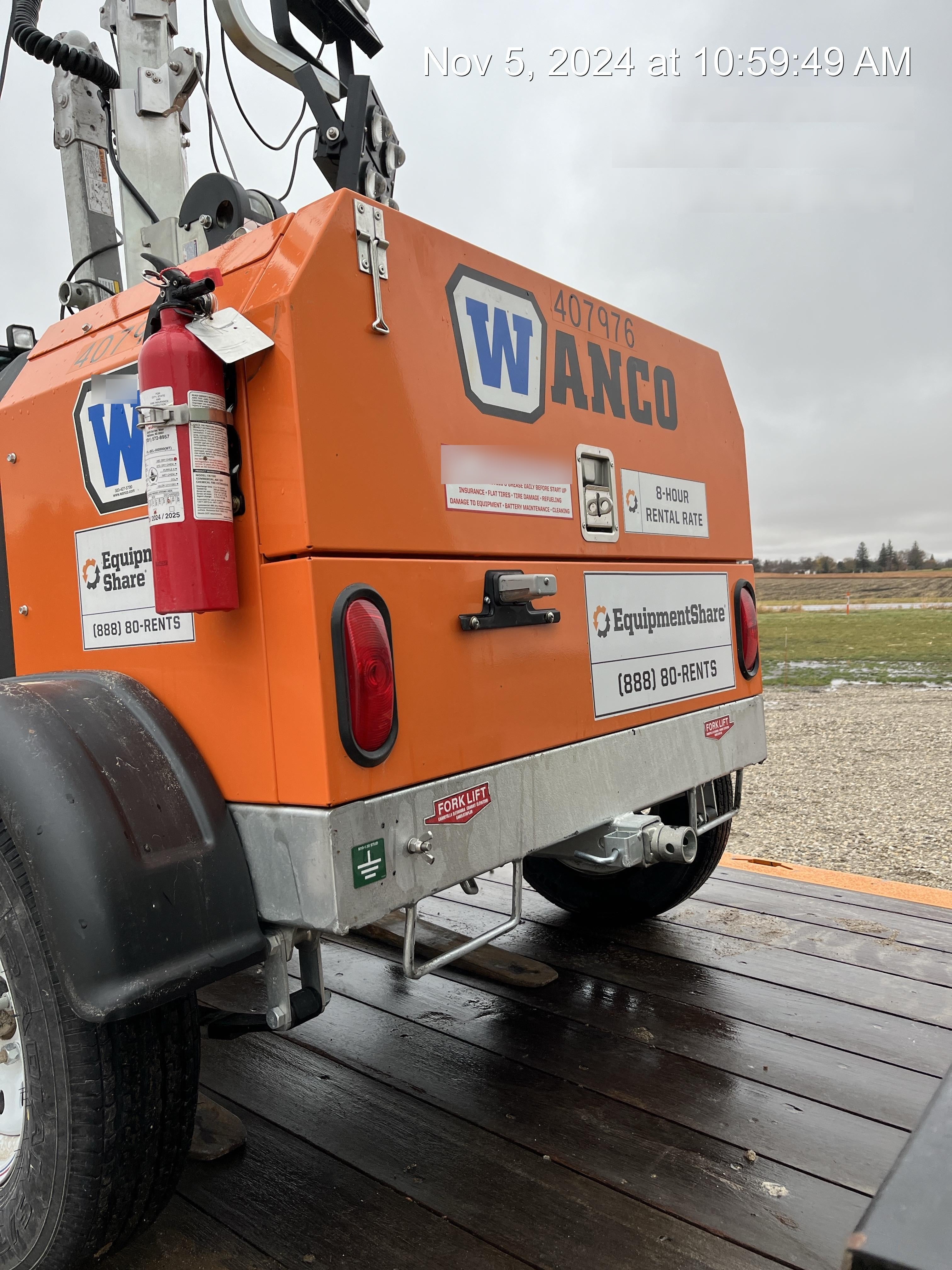 2024 Wanco WLTT-4MM4K Diesel, Deep Sea Controller, Shore Power Plug, Auto Start, (4) 350W LED Floodlights, 4kW Generator, 60 Gal Fuel Tank, 2" Ball, T3