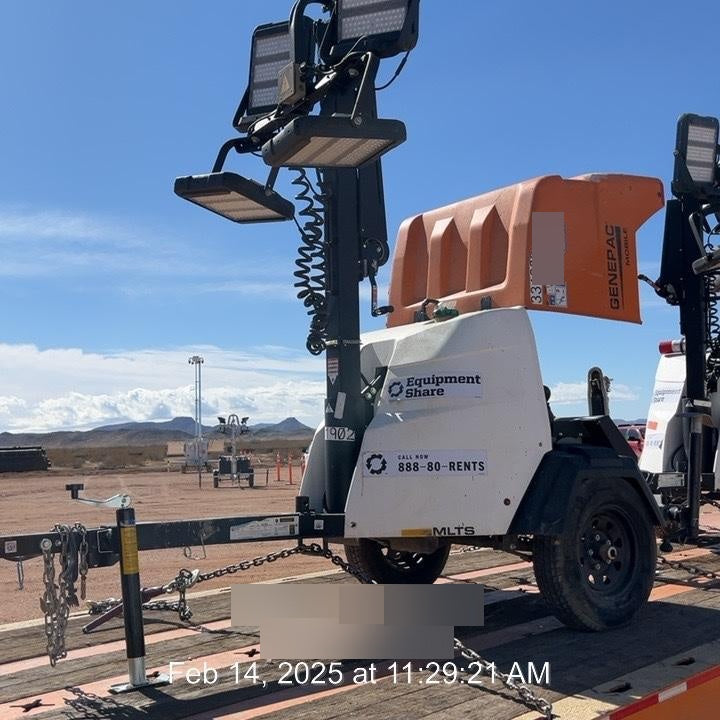 2023 Generac MLT2 Diesel, Flex Switch 120V Input, Powerzone Controller, (4) 320W LED Lights, 4kW Generator, 39.9 Gal Fuel Tank, 2" Ball, T3