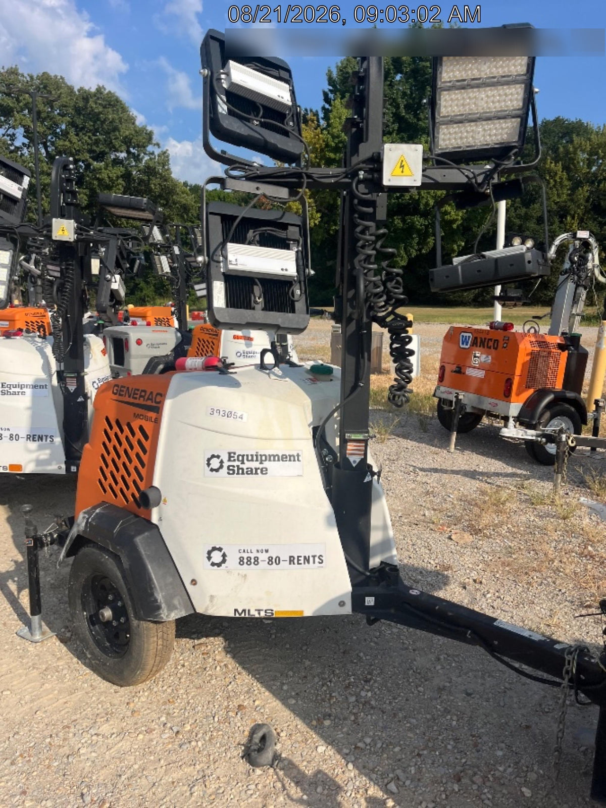 2024 Generac MLT2 Diesel, Flex Switch 120V Input, Powerzone Controller, 
(4) 320W LED Lights, 4kW Generator, 39.9 Gal Fuel Tank, 2" Ball, T3