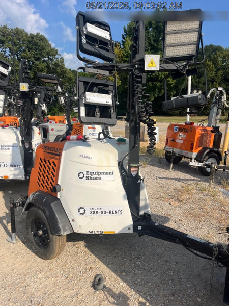2024 Generac MLT2 Diesel, Flex Switch 120V Input, Powerzone Controller, 
(4) 320W LED Lights, 4kW Generator, 39.9 Gal Fuel Tank, 2" Ball, T3