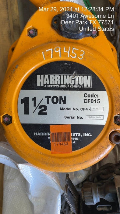 2021 HARRINGTON CF015-10