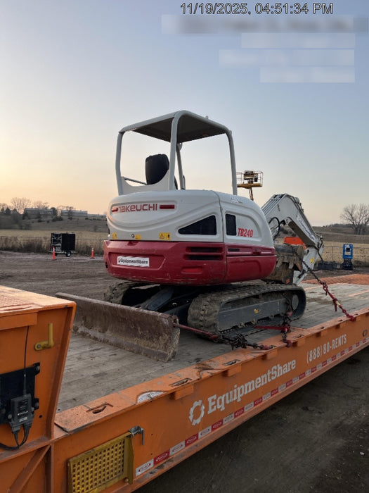 2019 TAKEUCHI TB240