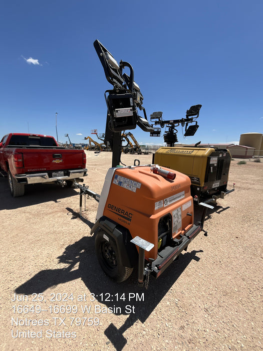 2024 Generac MLT2 Diesel, Flex Switch 120V Input, Powerzone Controller, 
(4) 320W LED Lights, 4kW Generator, 39.9 Gal Fuel Tank, 2" Ball, T3