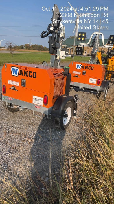 2024 Wanco WLTT-4MM4K Diesel, Deep Sea Controller, Shore Power Plug, Auto Start, (4) 350W LED Floodlights, 4kW Generator, 60 Gal Fuel Tank, 2" Ball, T3