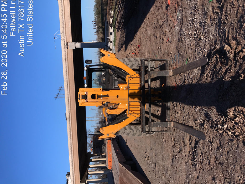 2019 JCB 510-56 Canopy, 74 HP, Solid Tires, STD Worklight, Beacon, Aux Hydraulics, Lifting Eye, Back up Alarm w/66" Carriage/60" Forks