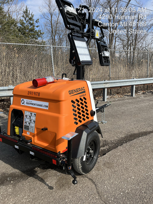 2024 Generac MLT2 Diesel, Flex Switch 120V Input, Powerzone Controller, 
(4) 320W LED Lights, 4kW Generator, 39.9 Gal Fuel Tank, 2" Ball, T3